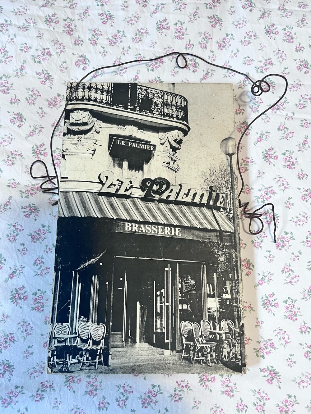Vintage Paris Brasserie Wall Art - Black & Cream